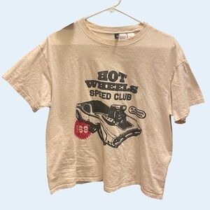 H&M Cream Hot Wheels Graphic Tee